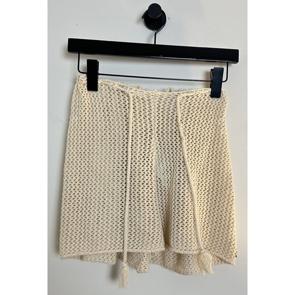 ROXY Island Hopper Crochet Shorts in Tapioca Size Small - Picture 3 of 7